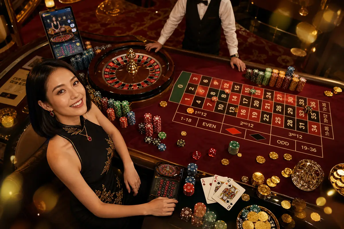 1betwin Casino antara muka permainan live roulette
